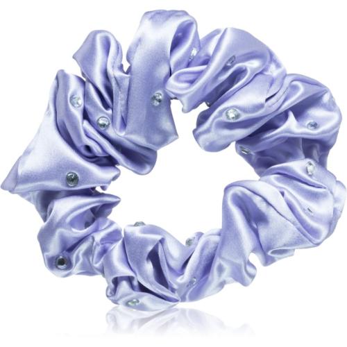 Crystallove Crystalized Silk Scrunchie μεταξωτό λαστιχάκι για τα μαλλιά χρώμα Lilac 1 τμχ
