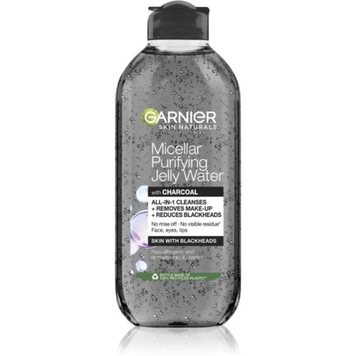 Garnier Skin Naturals Pure Charcoal μικυλλιακό νερό καθαρισμού με υφή τζέλ 400 μλ