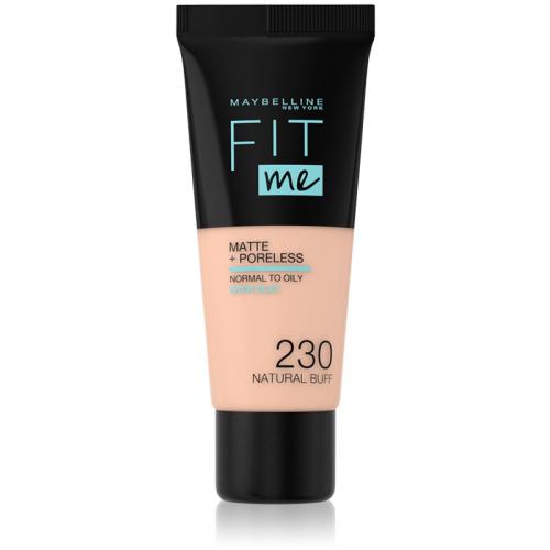 Maybelline Fit Me! Matte+Poreless Ματ μεικ απ για κανονική προς λιπαρή επιδερμίδα απόχρωση 230 Natural Buff 30 μλ