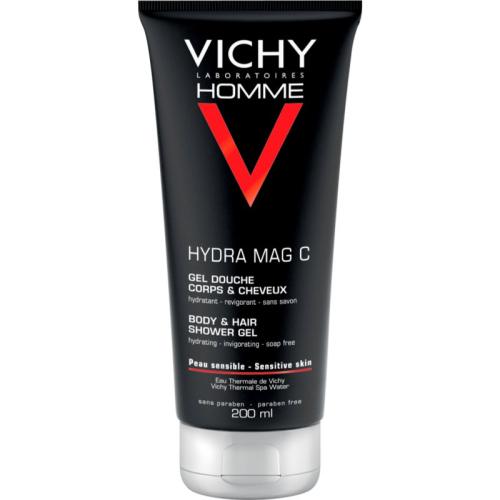 Vichy Homme Hydra-Mag C τζελ για ντους για σώμα και μαλλιά 200 μλ