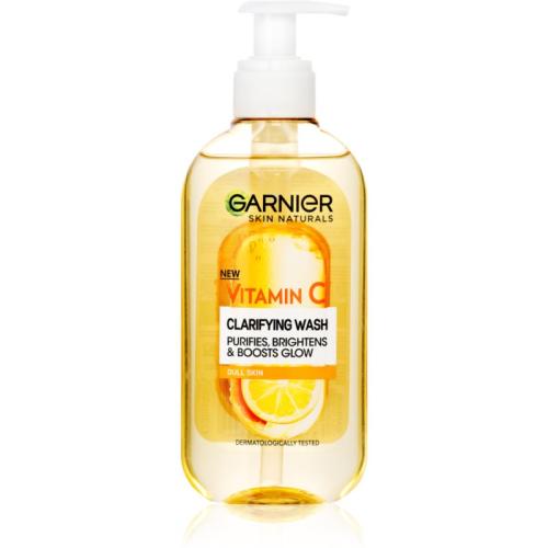 Garnier Skin Naturals Vitamin C τζελ καθαρισμού για λάμψη Για το πρόσωπο 200 μλ