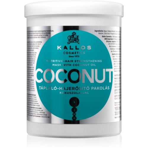 Kallos Coconut θρεπτική μάσκα για αδύναμα μαλλιά 1000 ml