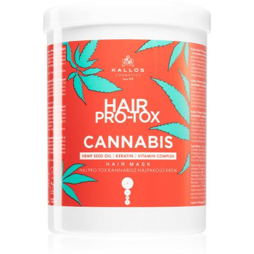 Kallos Hair Pro-Tox Cannabis αναγεννητική μάσκα για τα μαλλιά Με λάδι κάνναβης 1000 μλ