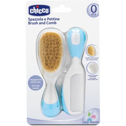 Chicco Baby Moments Σετ 0m+ Blue (για τα μαλλιά)