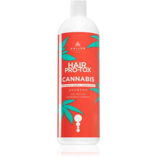 Kallos Hair Pro-Tox Cannabis αναγεννητικό σαμπουάν Με λάδι κάνναβης 1000 ml