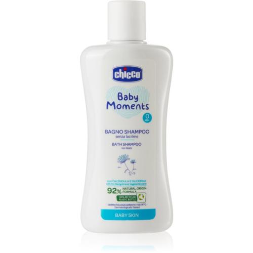 Chicco Baby Moments Bath Shampoo σαμπουάν για ολόκληρο το σώμα για παιδιά από τη γέννηση 200 ml