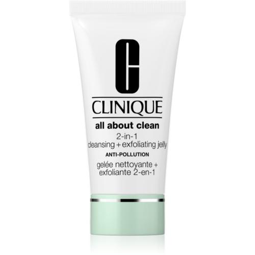 Clinique All About Clean 2-in-1 Cleansing + Exfoliating Jelly απολεπιστικό καθαριστικό τζελ 150 ml