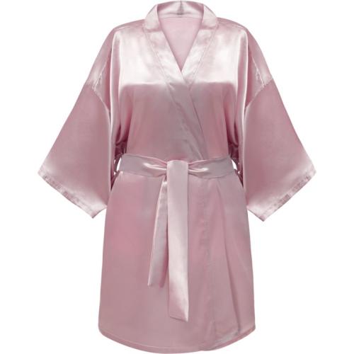 GLOV Bathrobes Kimono-style μπουρνούζι για γυναίκες σατέν Pink 1 τμχ