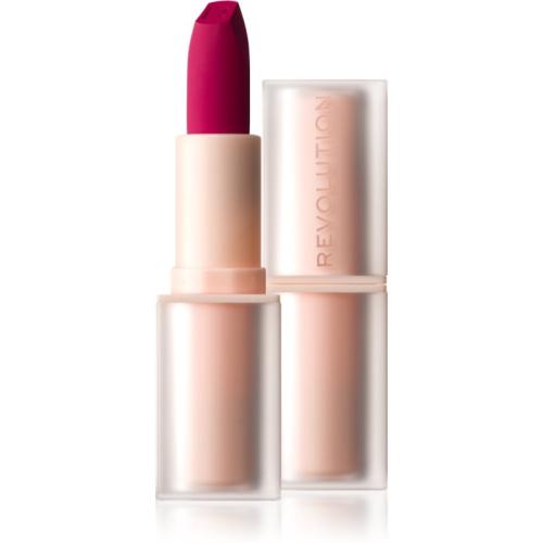 Makeup Revolution Lip Allure Soft Satin Lipstick Κρεμώδες κραγιόν με σατέν φινίρισμα απόχρωση Material Girl Wine 3,2 γρ