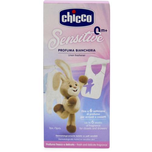 Chicco Sensitive Linen Freshener αρωματικά φακελάκια για την ντουλάπα 3 τμχ