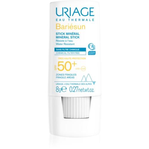 Uriage Bariésun Mineral Stick SPF 50+ μεταλλικές προστατευτικές μπάρες για ευαίσθητα σημεία SPF 50+ 8 γρ