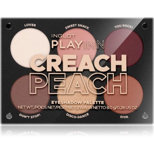 Inglot PlayInn Παλέτα σκιών για τα μάτια απόχρωση Creach Peach