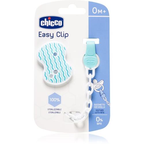 Chicco Easy Clip αλυσίδα πιπίλας 0m+ Blue 1 τμχ