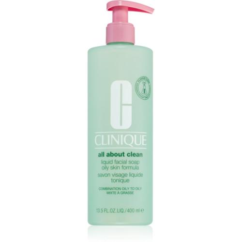 Clinique Liquid Facial Soap Oily Skin Formula υγρό σαπούνι για μικτή και λιπαρή επιδερμίδα 400 ml