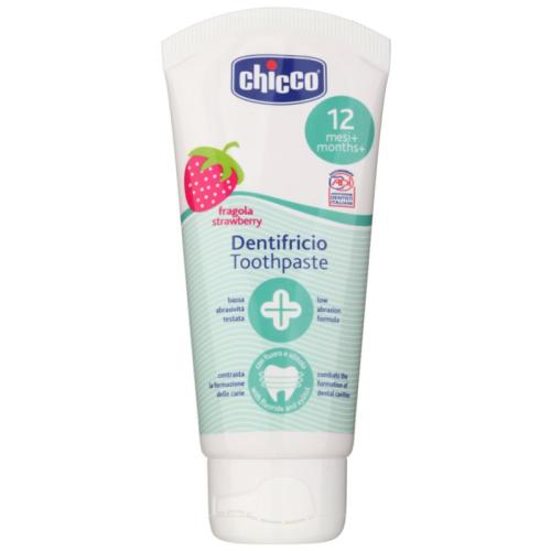 Chicco Oral Care Toothpaste παιδική οδοντόκρεμα γεύση Strawberry 12 m+ 50 ml