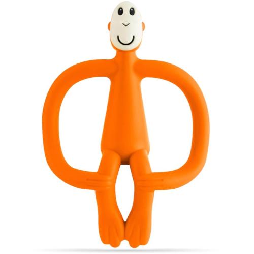 Matchstick Monkey Teething Toy and Gel Applicator μασητικό με βούρτσα 2 σε1 Orange 1 τμχ