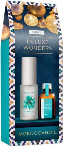 Moroccanoil Deluxe Wonders: Stocking Stuffer XMAS 2023 Set - Light (Hair & Body Fragrance Mist 30ml & Treatment 15ml)