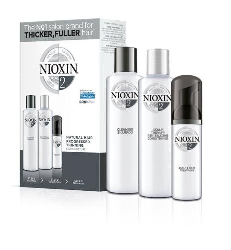 Nioxin Kit System 2 (Σαμπουάν 300ml, Conditioner 300ml, Θεραπεία 100ml)