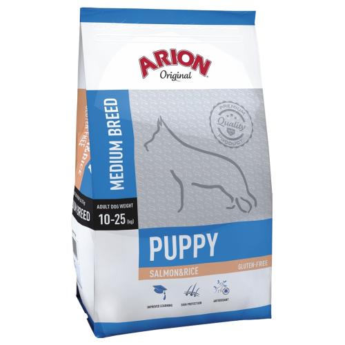 Arion Original Puppy Medium Breed, σολομός και ρύζι - 12 kg