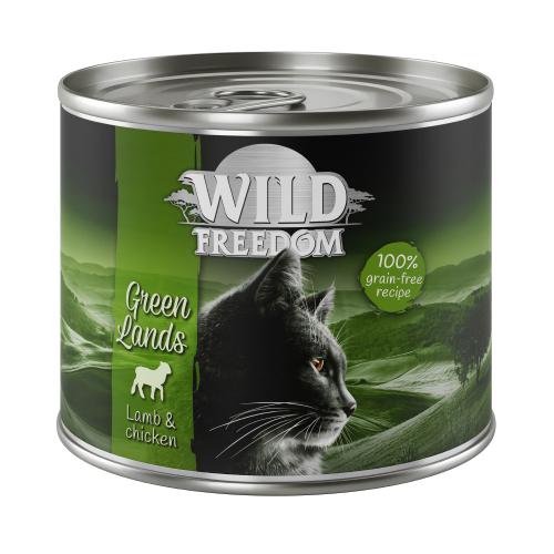 5 + 1 Δωρεάν! 6 x 200 g Wild Freedom Adult - Χωρίς Δημητριακά - Green Lands - Αρνί & Κοτόπουλο