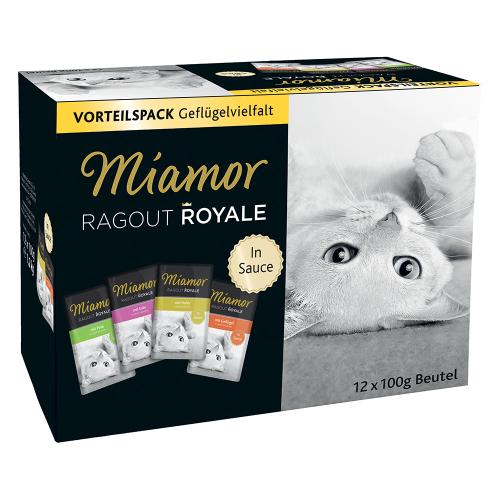 Miamor Ragout Royale - Μεικτό Πακέτο - 12 x 100 g Σάλτσα (Ποικιλία Πουλερικών)