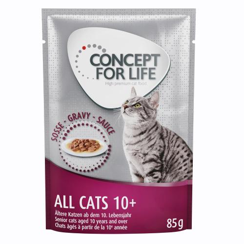 Πακέτο Προσφοράς Concept for Life 24 x 85 g - All Cats 10+ - σε Σάλτσα