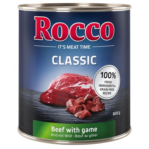 24 x 800 g Rocco Classic σε Ειδική Τιμή! - Βοδινό με Κυνήγι