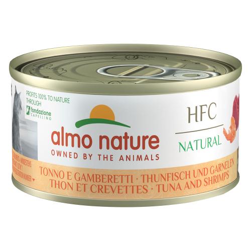 Almo Nature HFC Natural 6 x 70 g - Τόνος & Γαρίδες