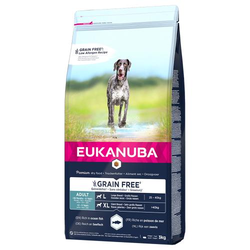 Eukanuba Grain Free Adult Large Breed με Σολομό - 2 x 3 kg