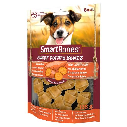 SmartBones Κόκκαλο Γλυκοπατάτα για Μικρόσωμους Σκύλους - 3 x 8 τεμάχια