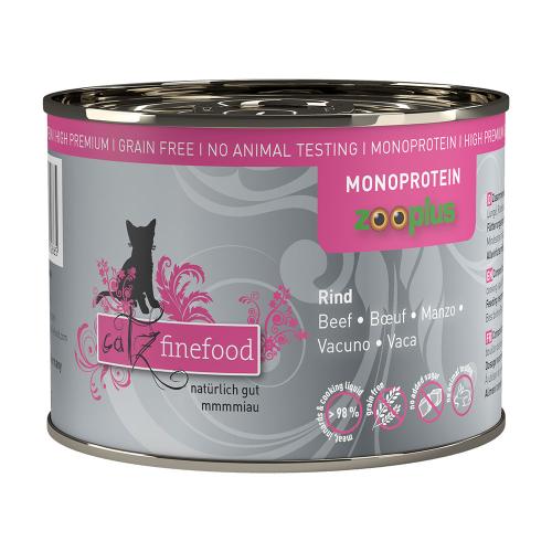 catz finefood Monoprotein zooplus 6 x 200 g - Βοδινό