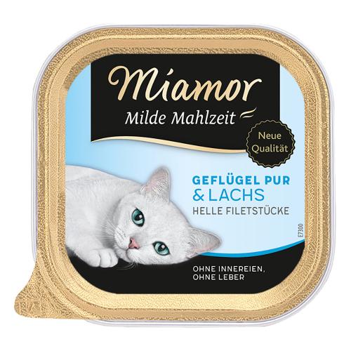 Miamor Mild Meal 6 x 100 g - Πουλερικά & Σολομός