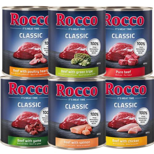 Rocco Μεικτά Πακέτα Δοκιμής 6 x 800 g - Classic Mix 1: 6 είδη