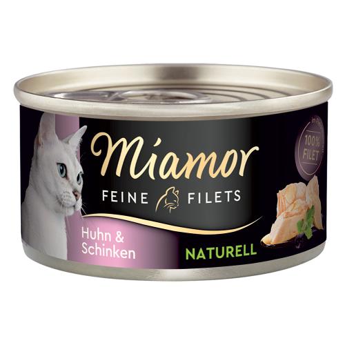 Miamor Feine Filets Naturelle 6 x 80 g - Κοτόπουλο & Ζαμπόν