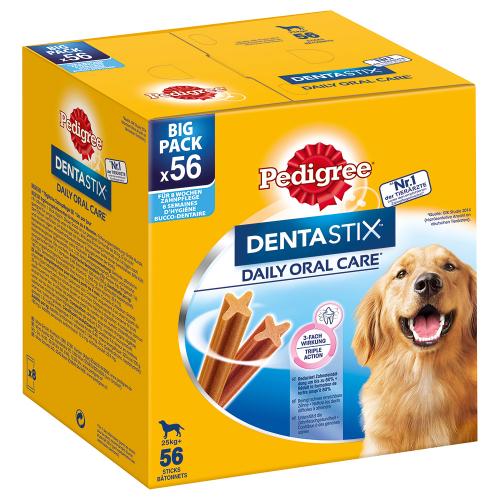 Πακέτο Προσφοράς: 168 τμχ. Pedigree DentaStix Daily Oral Care / Fresh - για μεγαλόσωμους σκύλους (>25 kg)