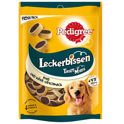 Pedigree Λιχουδιές Σκύλου - Mini Mπουκιές Tυρί & Βοδινό 140 g