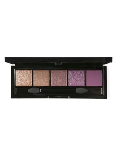 Grigi Pro Palette 501 Metallic & Shimmer Eyeshadow Palette 5 Colours Gold & Purple