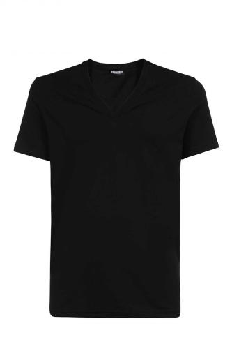 DSQUARED2 UNDERWEAR T-SHIRT V-NECK COTTON STRETCH MAYΡΟ