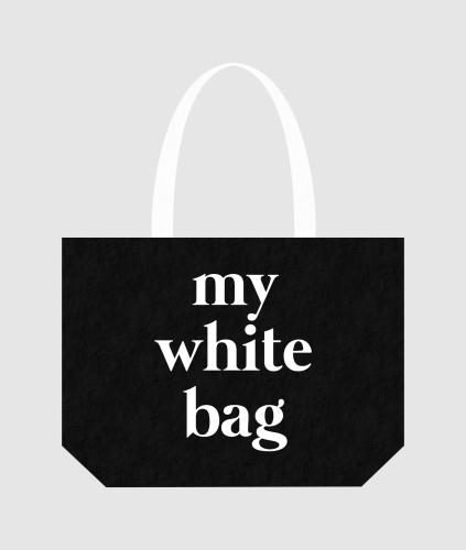 Tote bag “my white bag” – SWES Μαύρη
