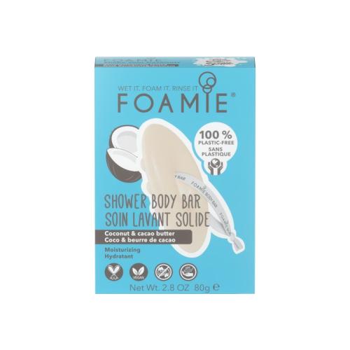 Foamie Shake Your Coconuts Shower Body Bar - Coconut & Cacao Butter 80g