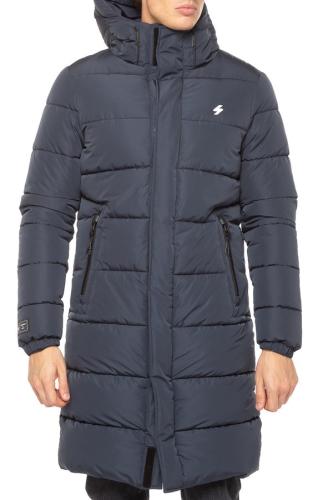 Duvet Μπουφάν Code SL Hooded Longline Puffer SUPERDRY