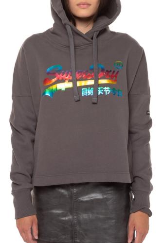 Φούτερ Με Κουκούλα Vintage Logo Rainbow Hood SUPERDRY