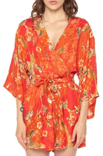 Κρουαζέ Ολόσωμη Φόρμα Κοντή Vintage Kimono Playsuit SUPERDRY