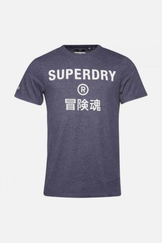 T-Shirt Vintage Corporation Logo Marl SUPERDRY