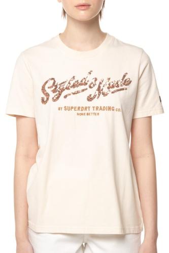 T-shirt Vintage Script Style WW SUPERDRY