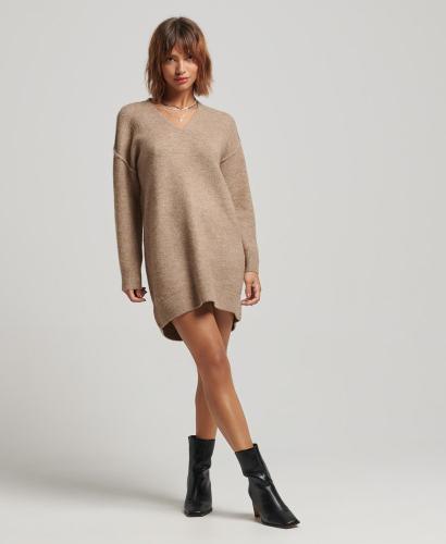 Φόρεμα Studios Slouch V Knit Dress SUPERDRY