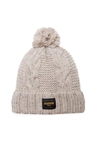 Pom Pom Σκουφί Cable Knit Beanie Hat SUPERDRY