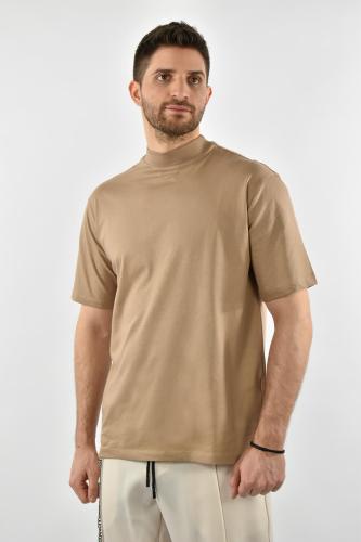 JustWest Fashion T-shirt Λουπέτο - Καφέ - MFC303
