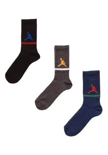 Παιδικές κάλτσες βαμβακερές σετ 3 τεμ. Design Kids Μαύρο-Γκρι-Μπλε 55116301-Μαύρο-Γκρι-Μπλε