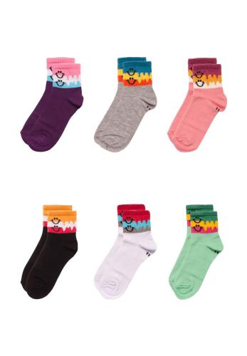 Κάλτσες ημίκοντες παιδικές Happiness 6 τεμ. 5103099